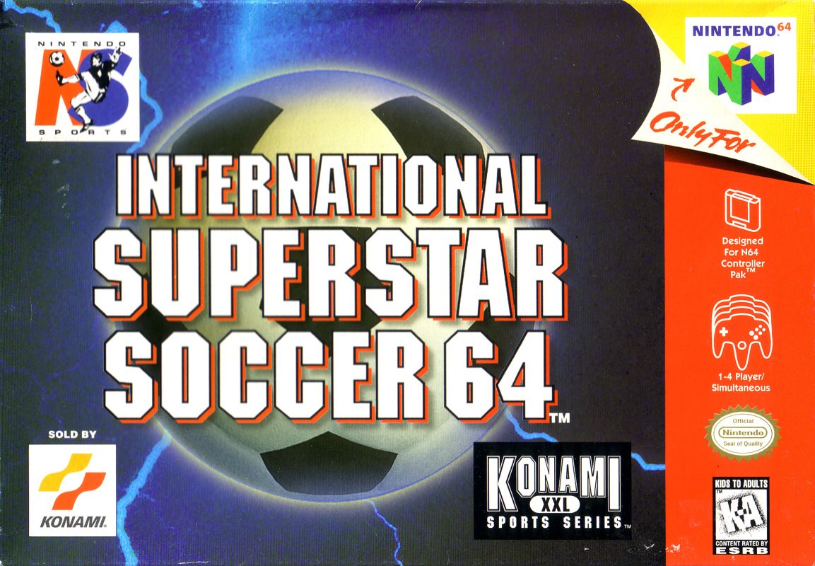 International Superstar Soccer 64 box art for Nintendo 64